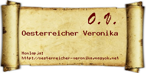 Oesterreicher Veronika névjegykártya